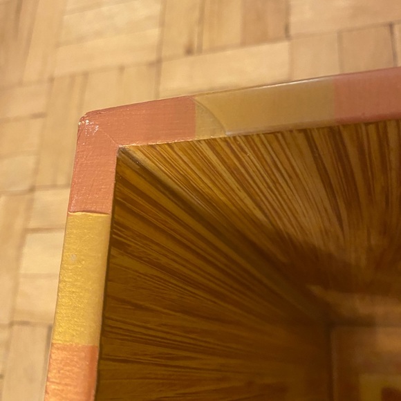 Signed Annie Modica Wastebasket, “Grandma’s Roses”. Handmade in San Rafael, CA. - Picture 7 of 7